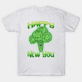 HAPPY New Year Healthy Funny Broccoli T-Shirt